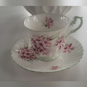 Queen's Rosina China Company Fine Bone China Tea Cup And Saucer Set